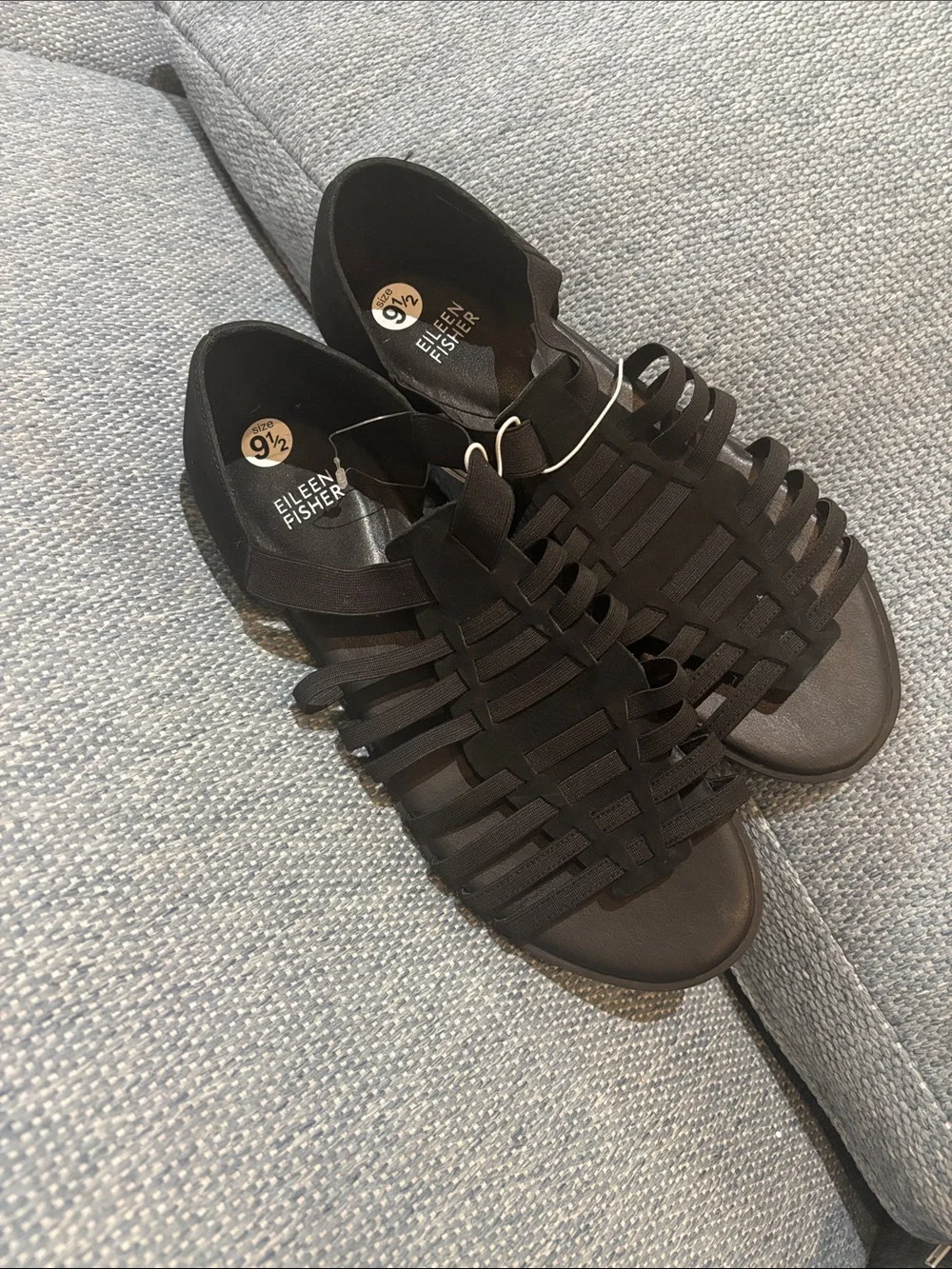 NWT Eileen Fisher leather rato sandals! 9.5